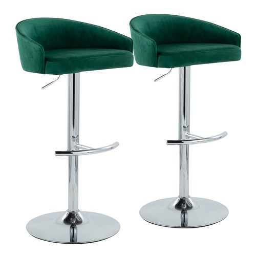 Canary Upholstered 26" Fixed-height Counter Stool  - Set Of 2